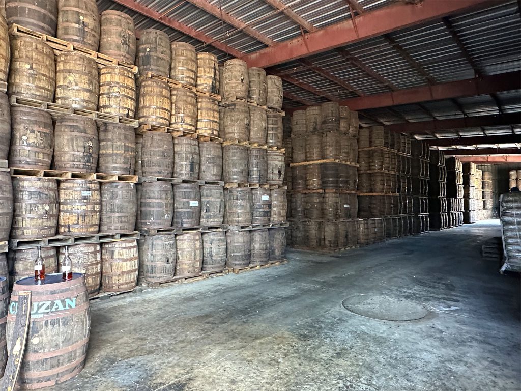 Cruzan Rum Factory tour Storing and Aging