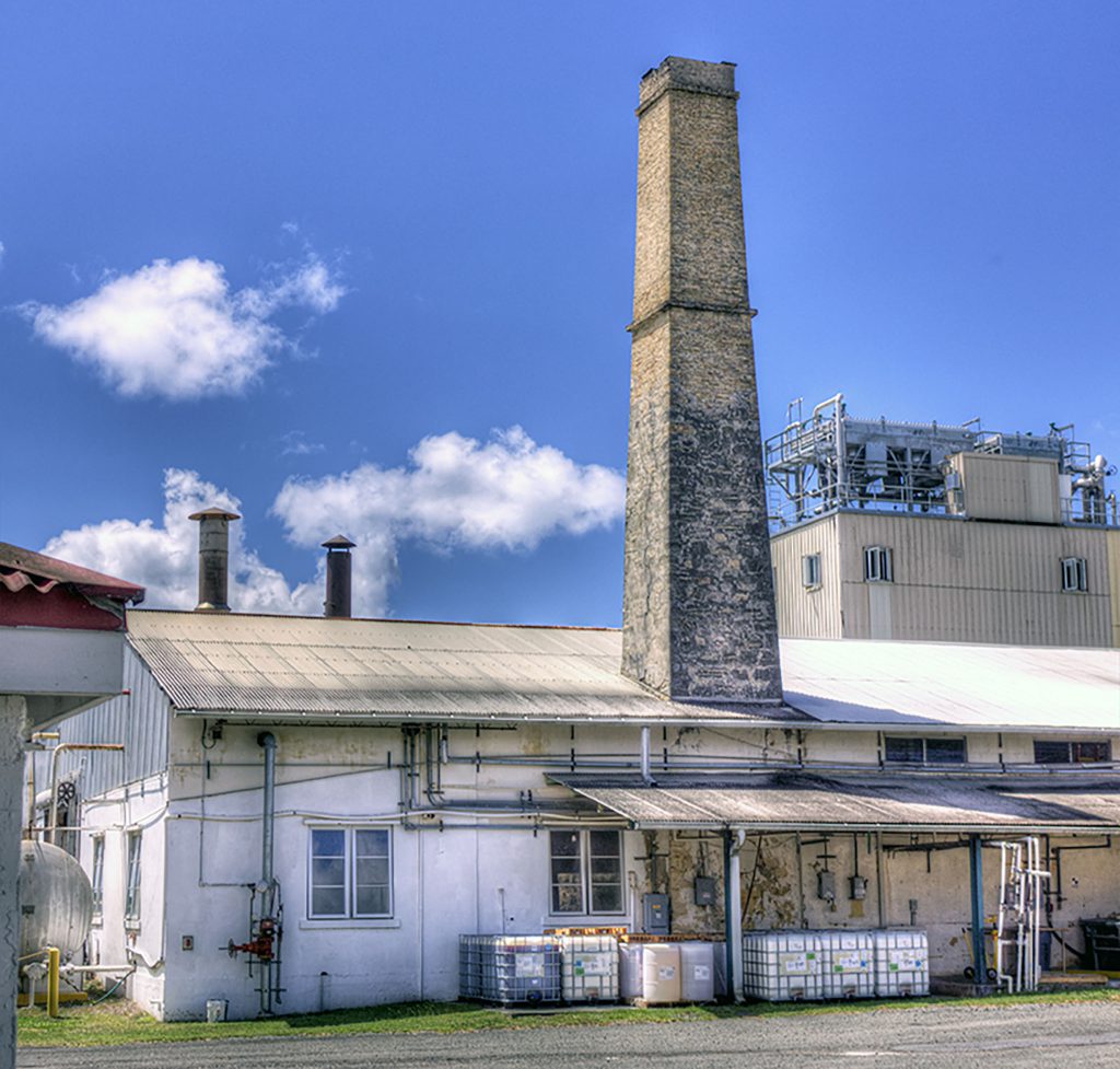 Cruzan Rum Factory Boiling House & Chimney
